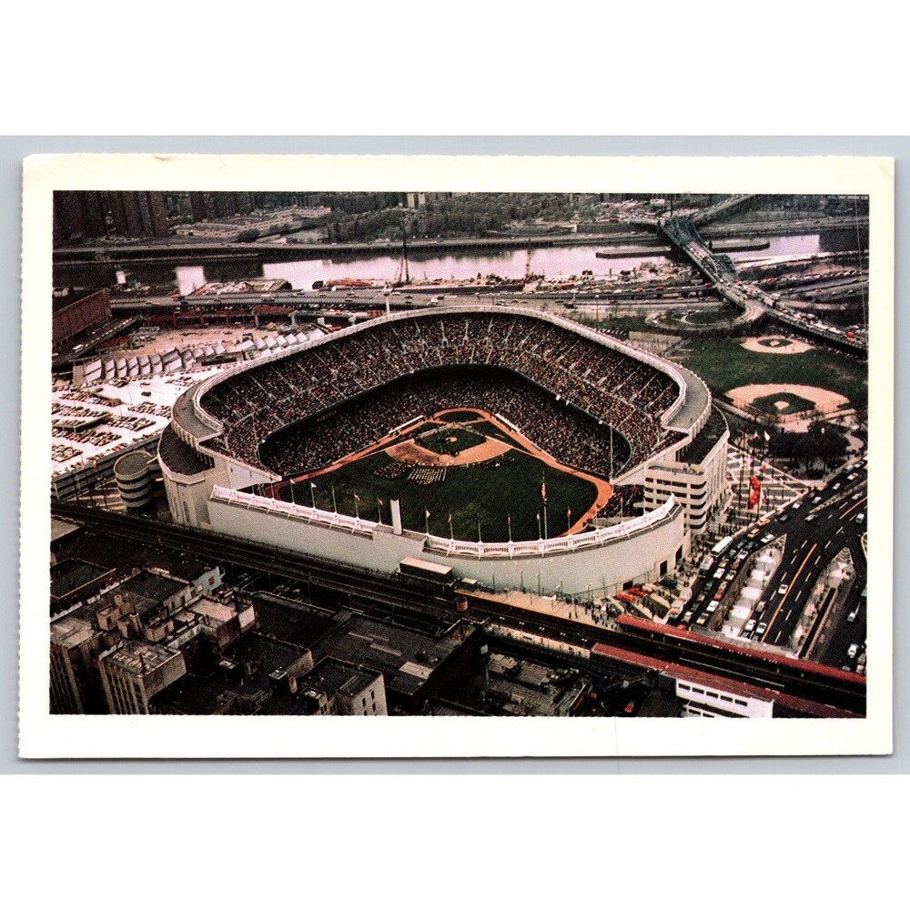 Postcard New York City NY Yankee Stadium c1980s Vintage Baseball MLB
